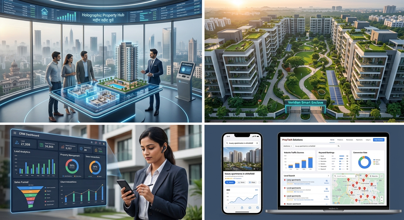 AI powered real estate digital marketing interface India